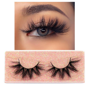 FOXESJI Makeup Eyelashes 3D Mink Lashes Fluffy Soft Wispy Natural Cross Lash Extension Reusable Fake Lashes Mink False Eyelashes