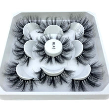 Load image into Gallery viewer, HBZGTLAD New 5 pairs 8-25mm natural 3D false eyelashes fake lashes makeup kit Mink Lashes extension mink eyelashes maquiagem