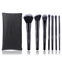 Load image into Gallery viewer, ZOREYA 7/15pcs Black Makeup Brushes Set Eye Shadow Powder Foundation Concealer Cosmetic Brush Makeup Blending Beauty Tools