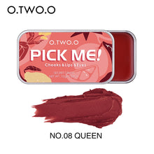 Load image into Gallery viewer, O.TWO.O Multifunctional Makeup Palette 3 IN 1 Lipstick Blush For Face Eyeshadow Lightweight Matte Lip Tint Natural Face Blush