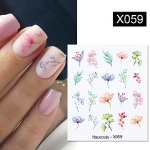 Load image into Gallery viewer, Harunouta 1 Sheet Nail Water Decals Transfer Lavender Spring Flower Leaves Nail Art Stickers Nail Art Manicure DIY