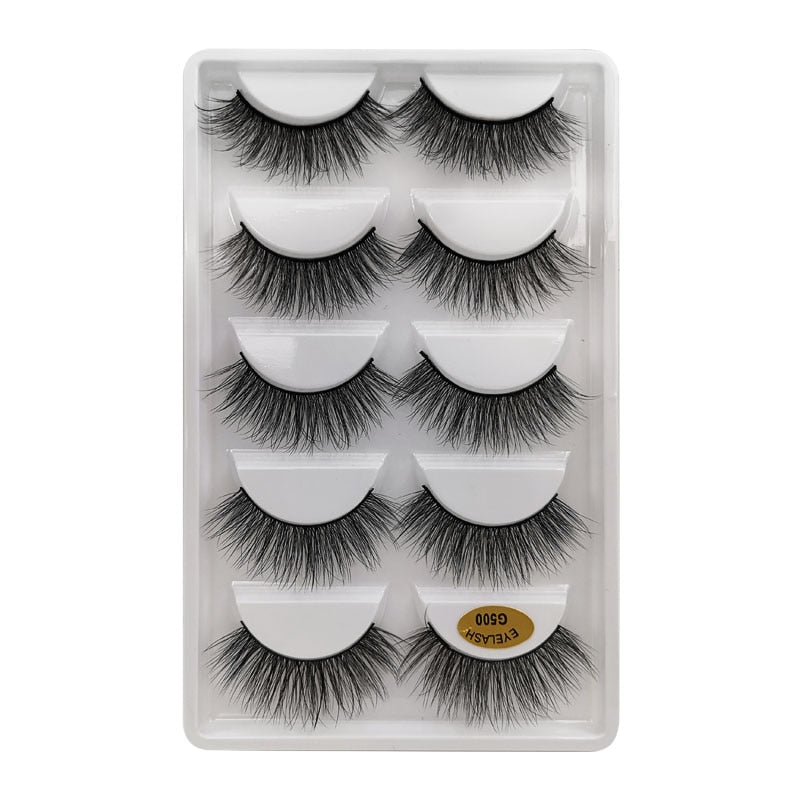MEISHENJIE 3/5/10 Pair 3D Mink Lashes Natural Eyelash Dramatic False Eyelashes Faux Cils Makeup Fake Eyelash Extension maquiagem