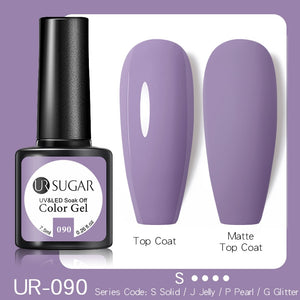 UR SUGAR 7.5ML Dark Blue Matte Top Coat Color UV Nail Gel Polish Semi Permanent Soak Off UV LED Gel Nail Gel Nail Art DIY Design