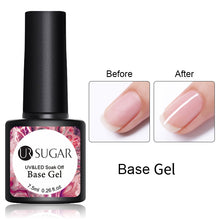 Load image into Gallery viewer, UR SUGAR 7.5ML Dark Blue Matte Top Coat Color UV Nail Gel Polish Semi Permanent Soak Off UV LED Gel Nail Gel Nail Art DIY Design
