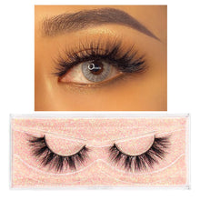 Load image into Gallery viewer, FOXESJI Makeup Eyelashes 3D Mink Lashes Fluffy Soft Wispy Natural Cross Lash Extension Reusable Fake Lashes Mink False Eyelashes