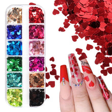 Load image into Gallery viewer, Holographic Butterfly Flakes Nail Art Glitter Sparkly 3D Laser Butterfly Sequins Tips DIY Polish Nail Art Decorations Manicure