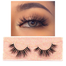 Load image into Gallery viewer, FOXESJI Makeup Eyelashes 3D Mink Lashes Fluffy Soft Wispy Natural Cross Lash Extension Reusable Fake Lashes Mink False Eyelashes