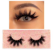 Load image into Gallery viewer, FOXESJI Makeup Eyelashes 3D Mink Lashes Fluffy Soft Wispy Natural Cross Lash Extension Reusable Fake Lashes Mink False Eyelashes