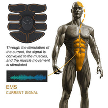Load image into Gallery viewer, USB Rechargeable EMS Muscle Stimulator Wireless Buttocks Hip Trainer Abdominal ABS Stimulator Fitness Body Slimming Massager