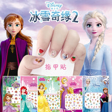 Load image into Gallery viewer, Disney Cartoon Frozen Princess Pooh Bear Snow White Makeup Nail Stickers Minnie Mickey Mermaid Stitch Stickers Toy For Kids DIY