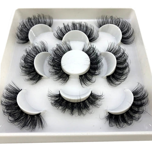 2022 New 5 pairs natural false eyelashes fake lashes long makeup 3d mink lashes eyelash extension mink eyelashes short eyelashes