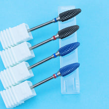 Load image into Gallery viewer, Ceramic Milling Cutter Manicure Nail Drill Bits Electric Nail Files Pink Blue Grinding Bits Mills Cutter Burr Accessories