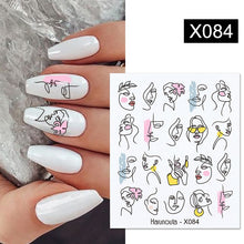 Load image into Gallery viewer, Harunouta 1 Sheet Nail Water Decals Transfer Lavender Spring Flower Leaves Nail Art Stickers Nail Art Manicure DIY