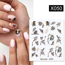 Load image into Gallery viewer, Harunouta 1 Sheet Nail Water Decals Transfer Lavender Spring Flower Leaves Nail Art Stickers Nail Art Manicure DIY