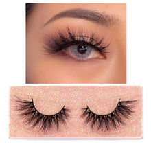Load image into Gallery viewer, FOXESJI Makeup Eyelashes 3D Mink Lashes Fluffy Soft Wispy Natural Cross Lash Extension Reusable Fake Lashes Mink False Eyelashes