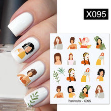 Load image into Gallery viewer, Harunouta 1 Sheet Nail Water Decals Transfer Lavender Spring Flower Leaves Nail Art Stickers Nail Art Manicure DIY