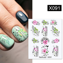 Load image into Gallery viewer, Harunouta 1 Sheet Nail Water Decals Transfer Lavender Spring Flower Leaves Nail Art Stickers Nail Art Manicure DIY