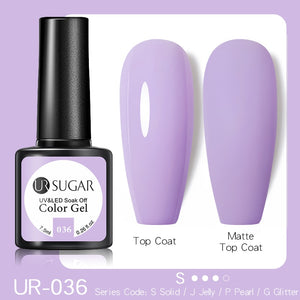 UR SUGAR 7.5ML Dark Blue Matte Top Coat Color UV Nail Gel Polish Semi Permanent Soak Off UV LED Gel Nail Gel Nail Art DIY Design