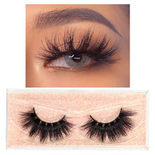 Load image into Gallery viewer, FOXESJI Makeup Eyelashes 3D Mink Lashes Fluffy Soft Wispy Natural Cross Lash Extension Reusable Fake Lashes Mink False Eyelashes