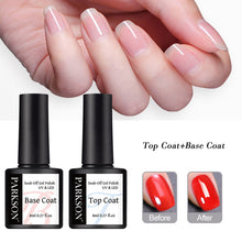 Load image into Gallery viewer, Parkson No Wipe Top Base Coat Nail Gel polish Design Enhancer Varnish Semi Permanent Soak Off UV LED Nail Art Tool