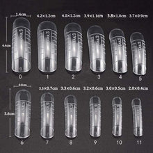 Load image into Gallery viewer, 100 Pcs Poly Nail Gel Quick Building Mold Tips Nail Dual Forms Finger Extension Nail Art UV Builder Easy Find Nail Tools