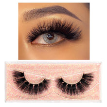 Load image into Gallery viewer, FOXESJI Makeup Eyelashes 3D Mink Lashes Fluffy Soft Wispy Natural Cross Lash Extension Reusable Fake Lashes Mink False Eyelashes