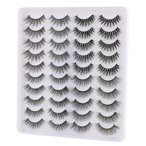 AYRMILLA 5/20Pairs 3D Mink Lashes Natural False Eyelashes Dramatic Thick Fake Eyelash Extension Faux Cils Wholesale Makeup Tools
