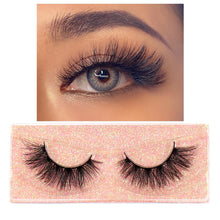 Load image into Gallery viewer, FOXESJI Makeup Eyelashes 3D Mink Lashes Fluffy Soft Wispy Natural Cross Lash Extension Reusable Fake Lashes Mink False Eyelashes