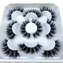 Load image into Gallery viewer, HBZGTLAD New 5 pairs 8-25mm natural 3D false eyelashes fake lashes makeup kit Mink Lashes extension mink eyelashes maquiagem
