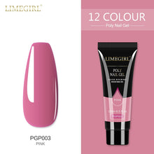 Load image into Gallery viewer, Limegirl 15ml Poly Nail Gel Glitter Building Nail Gel For Manicure Nail Art Design Luminous Polygels Extension Nail Gel For Nail