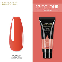 Load image into Gallery viewer, Limegirl 15ml Poly Nail Gel Glitter Building Nail Gel For Manicure Nail Art Design Luminous Polygels Extension Nail Gel For Nail