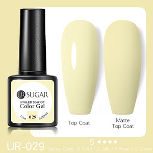 UR SUGAR 7.5ML Dark Blue Matte Top Coat Color UV Nail Gel Polish Semi Permanent Soak Off UV LED Gel Nail Gel Nail Art DIY Design