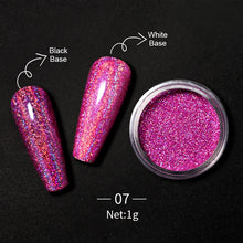 Load image into Gallery viewer, 1Box Nail Mirror Glitter Powder Metallic Colorful Dust Metal Effect Nail Glitter Gold Nail Art UV Gel Polish Chrome Flakes Dust