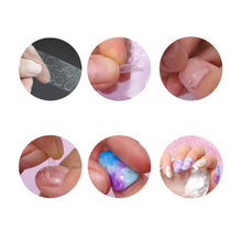 Load image into Gallery viewer, 5 Sheets 120pcs Double Sided False Nail Art Adhesive Tape Glue Sticker DIY Tips Fake Nail Acrylic Manicure Gel Makeup Tool