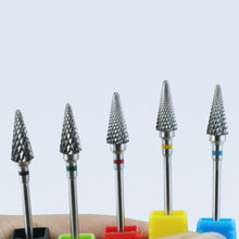 Load image into Gallery viewer, Ceramic Milling Cutter Manicure Nail Drill Bits Electric Nail Files Pink Blue Grinding Bits Mills Cutter Burr Accessories