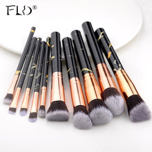 Load image into Gallery viewer, FLD 5/15Pcs Makeup Brushes Tool Set Cosmetic Powder Eye Shadow Foundation Blush Blending Beauty Make Up Brush Maquiagem