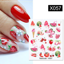 Load image into Gallery viewer, Harunouta 1 Sheet Nail Water Decals Transfer Lavender Spring Flower Leaves Nail Art Stickers Nail Art Manicure DIY