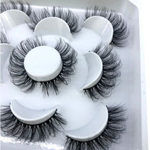 Load image into Gallery viewer, HBZGTLAD New 5 pairs 8-25mm natural 3D false eyelashes fake lashes makeup kit Mink Lashes extension mink eyelashes maquiagem