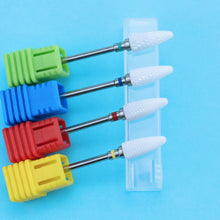 Load image into Gallery viewer, Ceramic Milling Cutter Manicure Nail Drill Bits Electric Nail Files Pink Blue Grinding Bits Mills Cutter Burr Accessories
