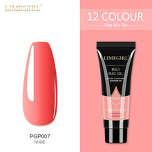 Load image into Gallery viewer, Limegirl 15ml Poly Nail Gel Glitter Building Nail Gel For Manicure Nail Art Design Luminous Polygels Extension Nail Gel For Nail