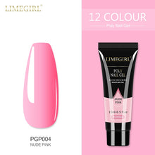 Load image into Gallery viewer, Limegirl 15ml Poly Nail Gel Glitter Building Nail Gel For Manicure Nail Art Design Luminous Polygels Extension Nail Gel For Nail
