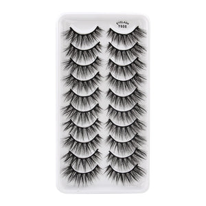 MEISHENJIE 3/5/10 Pair 3D Mink Lashes Natural Eyelash Dramatic False Eyelashes Faux Cils Makeup Fake Eyelash Extension maquiagem