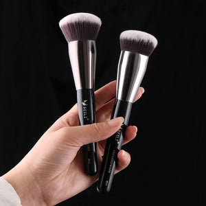 BEILI Black Foundation Make up Brush Big Definer Powder Blush Soft Synthetic Hair Makeup Brushes Highlighter Fan Contour Tools