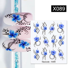Load image into Gallery viewer, Harunouta 1 Sheet Nail Water Decals Transfer Lavender Spring Flower Leaves Nail Art Stickers Nail Art Manicure DIY