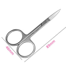 Load image into Gallery viewer, Stainless Steel Small Nail Tools Eyebrow Nose Hair Scissors Cut Manicure Facial Trimming Tweezer Makeup Beauty Tool