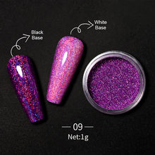 Load image into Gallery viewer, 1Box Nail Mirror Glitter Powder Metallic Colorful Dust Metal Effect Nail Glitter Gold Nail Art UV Gel Polish Chrome Flakes Dust