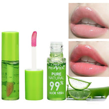 Load image into Gallery viewer, 1PCS Moisturizing Natural Aloe Essence Lip Gloss Changable Color Portable Waterproof Long Lasting Nutritious Lips Care Lipstick