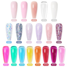 Load image into Gallery viewer, BORN PRETTY 30/20ml Glitter Acrylic Gel Finger Extension Silver Pink Extension Gel Soak Off Nail Art Gel Varnish