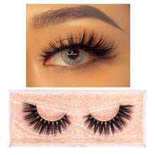 Load image into Gallery viewer, FOXESJI Makeup Eyelashes 3D Mink Lashes Fluffy Soft Wispy Natural Cross Lash Extension Reusable Fake Lashes Mink False Eyelashes