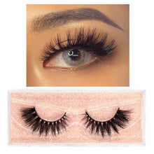 Load image into Gallery viewer, FOXESJI Makeup Eyelashes 3D Mink Lashes Fluffy Soft Wispy Natural Cross Lash Extension Reusable Fake Lashes Mink False Eyelashes